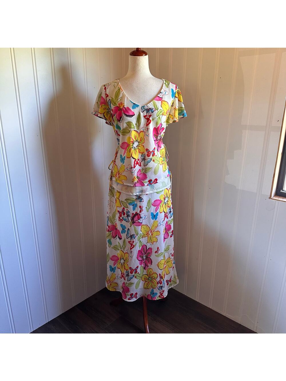 Vintage Y2K Fairy Floral Skirt Set 16